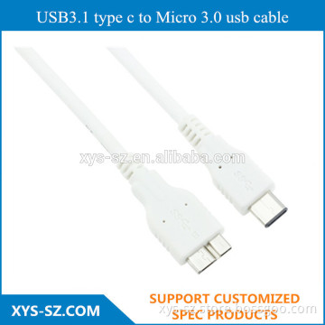 USB3.1 type c to Micro 3.0 usb cable